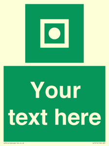 Custom sign safe condition Shipboard general alarm